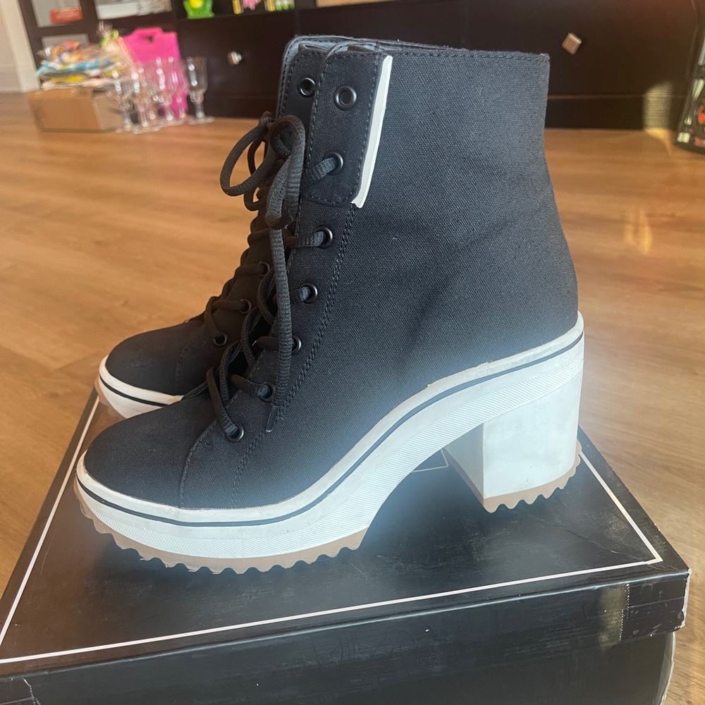 MIA Brittnee Canvas Platform Sneaker Boots